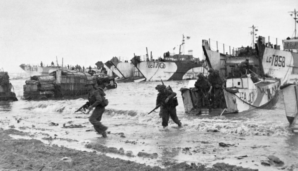 Allied Soldiers on Gold Beach